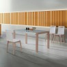 Mesa de cocina Nova extensible en cristal