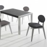 Mesa nova extensible en porcelánico.