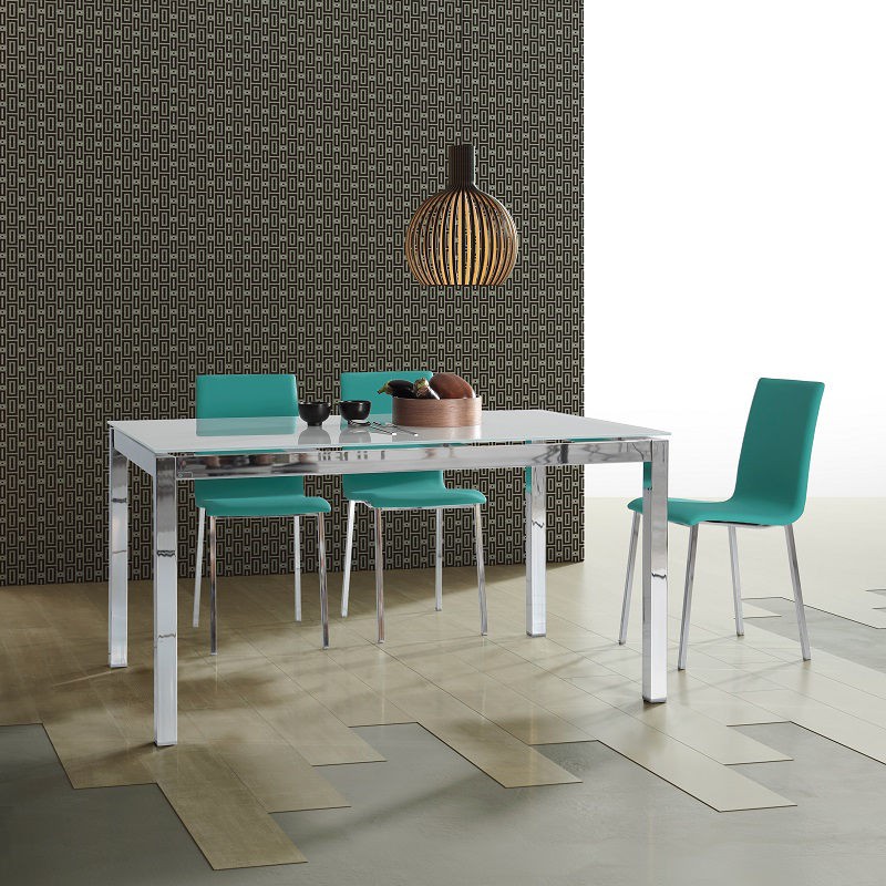 Mesa Dina extensible en cristal