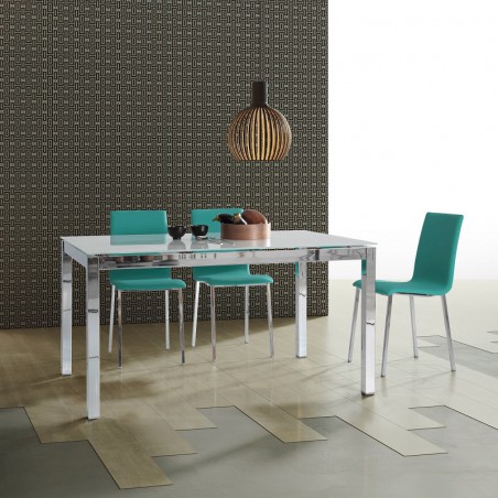 Mesa Dina extensible en cristal