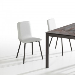 Mesa de cocina DINA extensible en porcelánico.