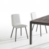 Mesa de cocina DINA extensible en porcelánico.