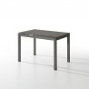 Mesa celeste en cristal extensible