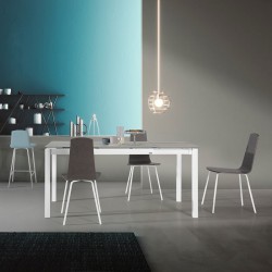 Mesa celeste en cristal extensible