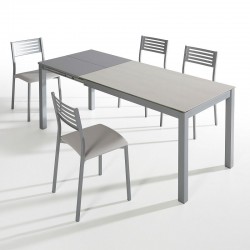 Mesa extensible Tesa en porcelánico