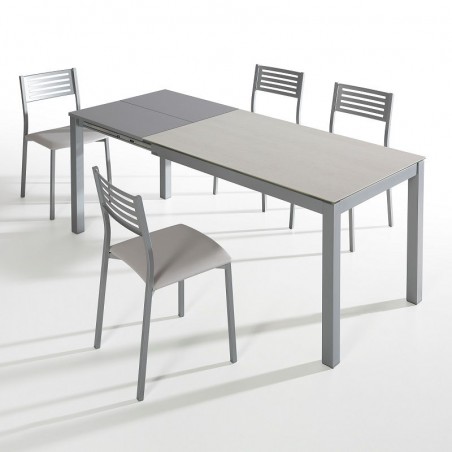 Mesa extensible Tesa en porcelánico Mesa extensible Tesa en porcelánico