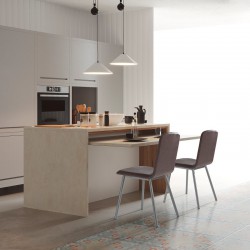 Silla DURBAN con asiento totalmente tapizado