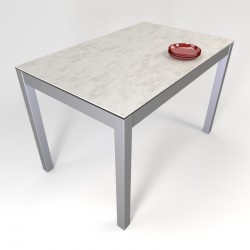 mesa de cocina LEO fija en porcelánico