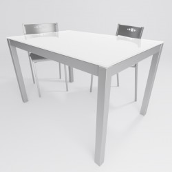 Mesa de cocina fija leo cristal