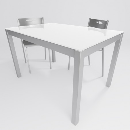 Mesa de cocina fija leo cristal