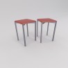 Taburete de cocina bajo Bora