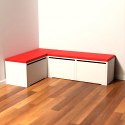 Banco de cocina Cuore rojo