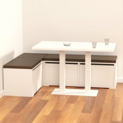 Conjunto Cuore más mesa de cocina