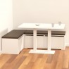 Conjunto Cuore más mesa de cocina