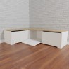 bancos de cocina Cuore wood apertura