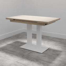 mesa para cocina extensible pie central