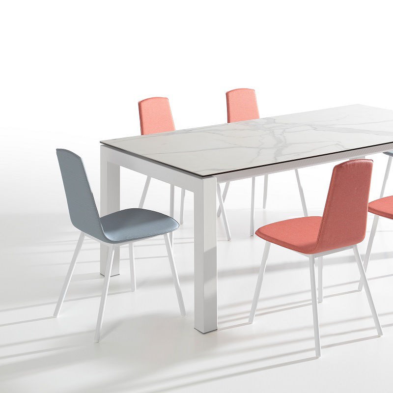 Mesa de cocina Fanny extensible en porcelánico