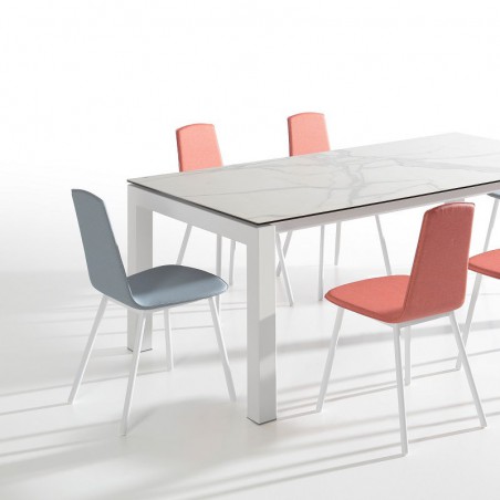 Mesa de cocina Fanny extensible en porcelánico