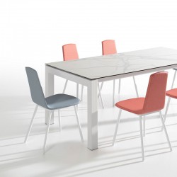 Mesa de cocina fija Fanny en porcelánico