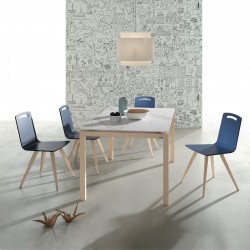 Mesa de cocina fenicia extensible en porcelánico