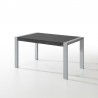 Mesa de cocina Nova extensible en cristal