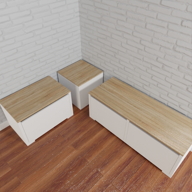 Rinconera de cocina CUORE con asiento tapizado