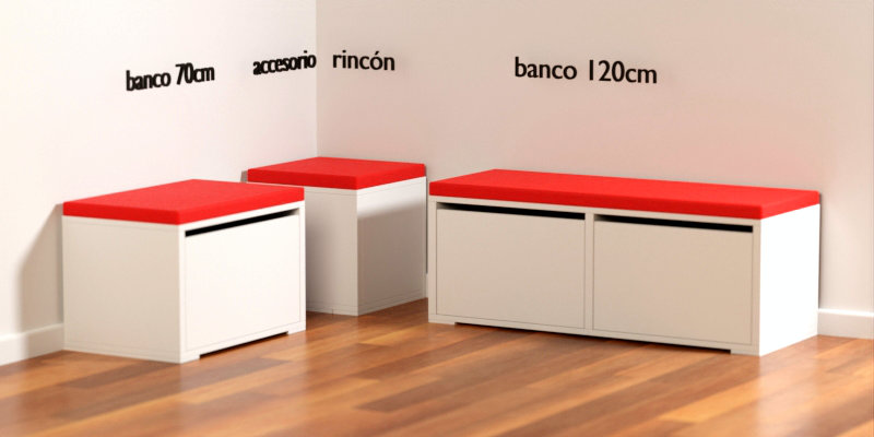 Rinconera de cocina Cuore en 3 piezas